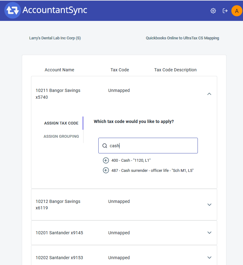 AccountantSync export preview